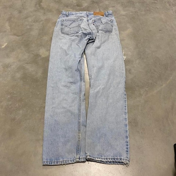 Vintage y2k 90s baggy Levi's 505 wash denim grunge faded jeans - Picture 3 of 3